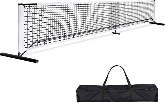 Nouva 22FT Regulation Pickleball Net Set - Heavy Duty Metal Frame Portable Pickleball Net System with Carry Bag for Backyard, Driveway & Outdoor Games