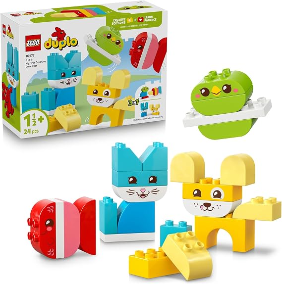 LEGO DUPLO İlk 3'ü 1 Arada Yaratıcı Sevimli Hayvanlar 10477