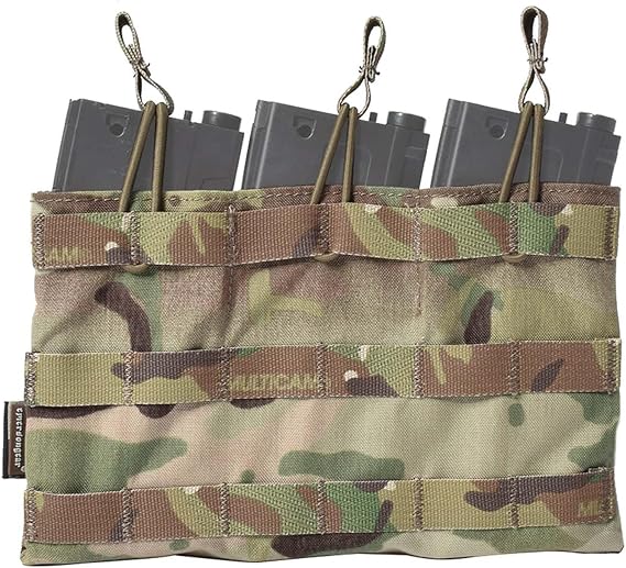 Emersongear Modular Triple Open Top MAG Pouch for 5.56,Nylon Universal Holster
