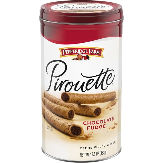 Pepperidge Farm Pirouette Chocolate Fudge Creme Filled Wafers, 13.5 Oz
