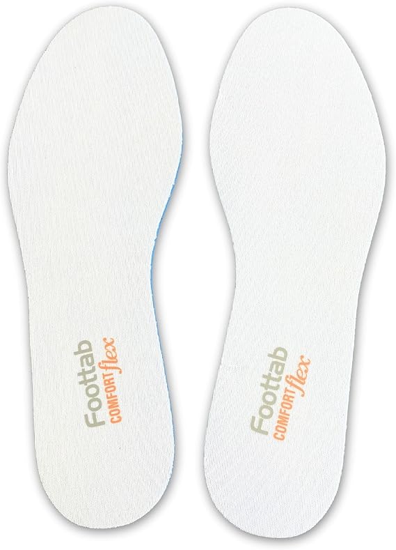 YeferStore Soft Comfort Ayakkabı Tabanı, Nefes Alabilen Rahat Kumaş Spor Tabanlık, 1 Çift (Beyaz, 41-42)