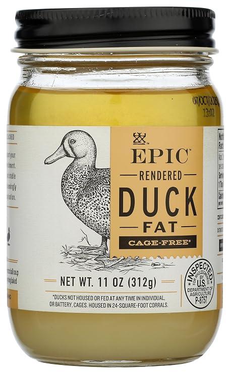 EPIC Provisions Rendered Duck Fat, Gluten-Free, 11 oz Jar