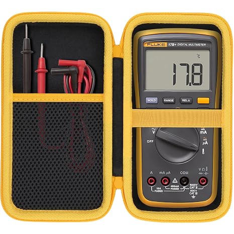 Aenllosi Hard Case for Fluke 15B+/17B+Digital Multimeter, Black
