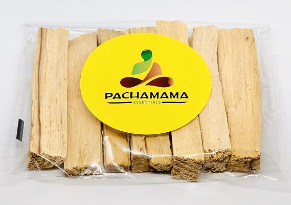 Pachamama Essentials Premium Palo Santo Holy Wood Incense Sticks from Peru, for Purifying, Cleansing, Healing, Meditating, Stress Relief. 100% Natural and Sustainable, Wild Harvested. (6)