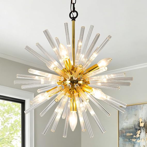 Vezzio Gold Crystal Chandelier Light Fixtures