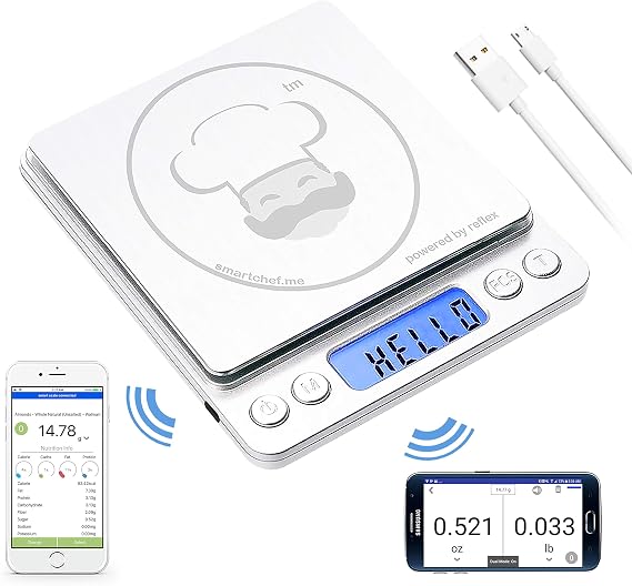 Super Egg Scale - Egg Sizing, Sizes, Grading, Egg Weight Analysis, reflex 3000g / 0.1g Digital Scale Grams and Ounces USB Rechargeable, Portable, Accurate, Metal Stainless Steel Surface