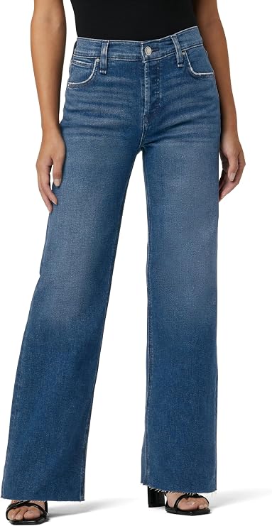 Hudson Women's Rosie High-Rise Wide Leg Ankle Jean