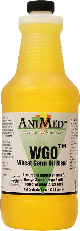 AniMed Wheatgerm Oil Blend for Horses of All Ages and Classes, 32-Ounce