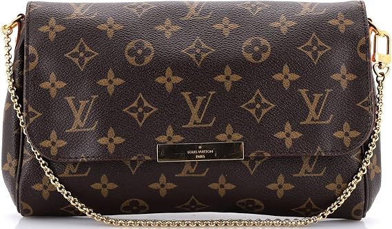 Pre-Loved Favorite Handbag Monogram Canvas MM, Brown