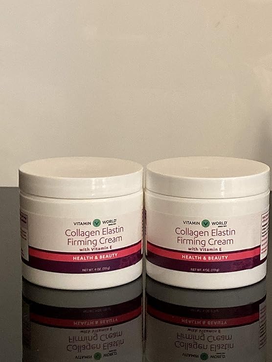 Collagen Elastin Firming Cream With Vitamin E 2 4 oz. (113 G) Jars