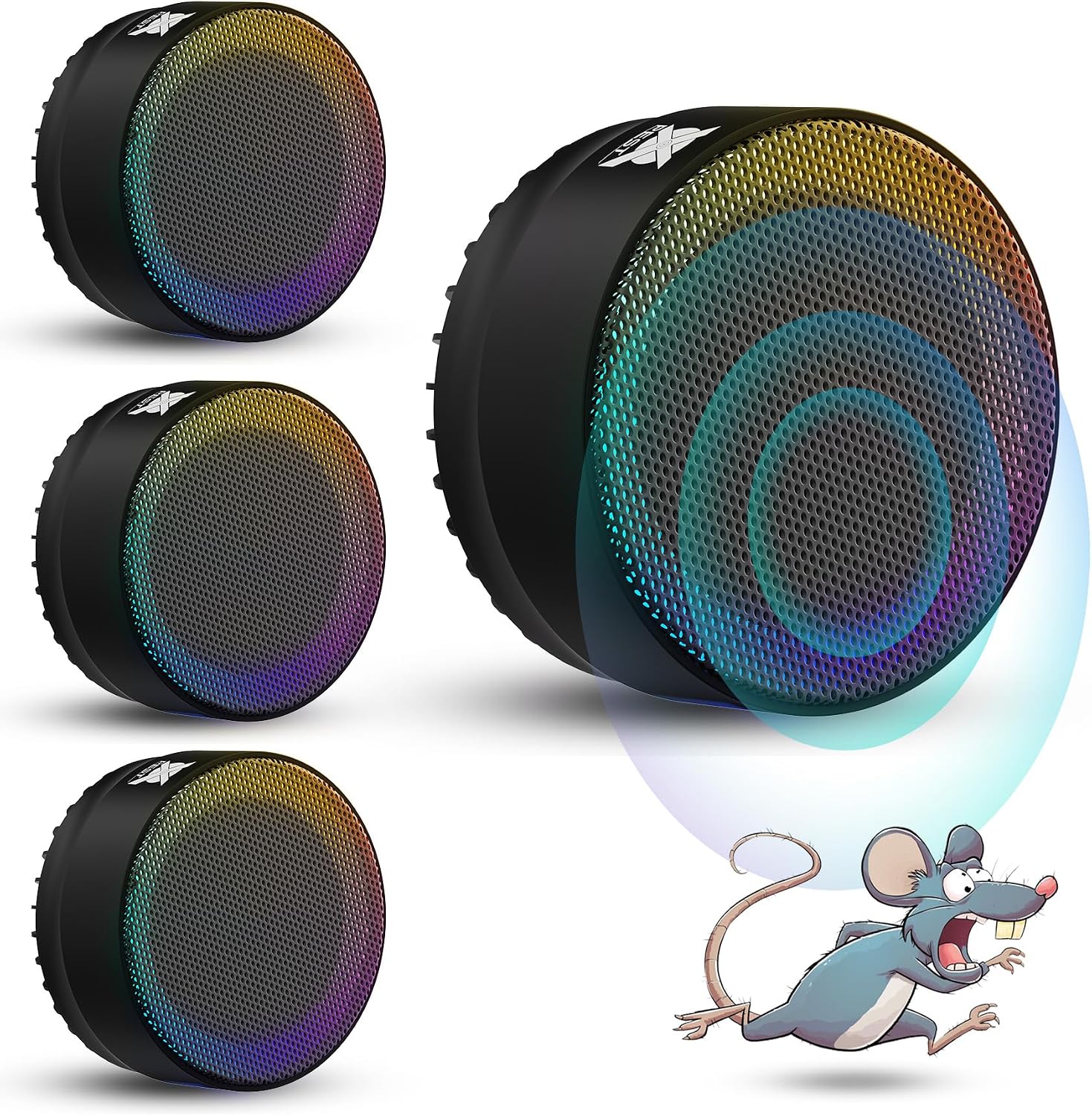 Ultrasonic Pest & Insect Repeller Indoor, Pest Repellent Ultrasonic Plug in 4 Packs, Mouse Repellent-Electronic Rodent Repellent, Efficient Ultrasonic Repeller for Fly InsectMiceRatRoachBugSpider