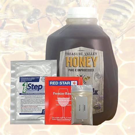 HomeBrewStuff Basic 1 Gallon Mead Honey Mead Recipe Refill Kit
