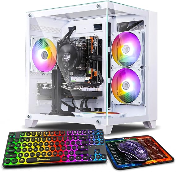内蔵されたゲーミングPCデスクトップ、Intel Core i7ビジネスオフィスタワーコンピューターPC。