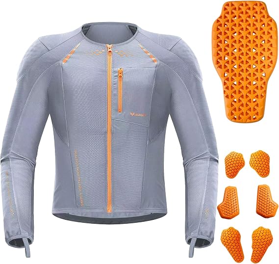 Motorcycle Shirt Mesh Motorcycle Jacket Men with CE Level 2 Armor motorcycle protective gear for All Seasons