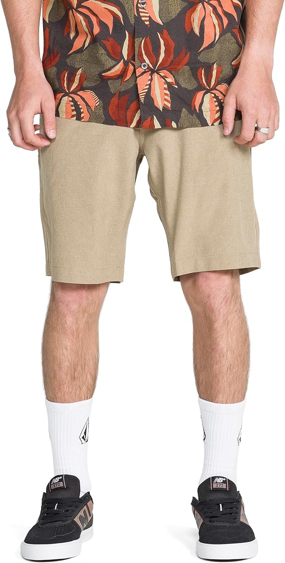 Volcom Men's Kerosene 21" Hybrid Chino Shorts Quick-Dry Stretch Fabric