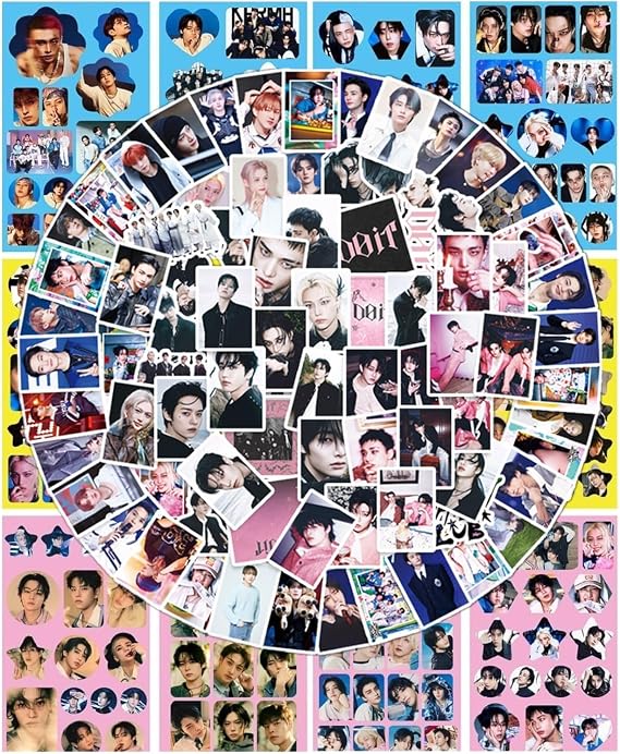 300PCS Stray-K Stickers Set,Cute Sticker for Door,Car,Skateboard,Cellphone,Gift for Fans(Purple)
