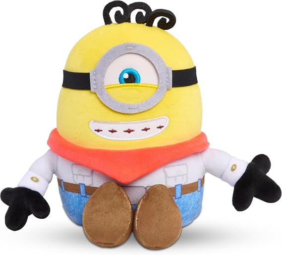 Illumination Minions & Monsters James Squooshy Plush Toy | Soft Squishy Plush, 7-Inch, Stuffed Animal, Sensory Fidget Toy with Bean Fill, Kids Gift, Ages 3+