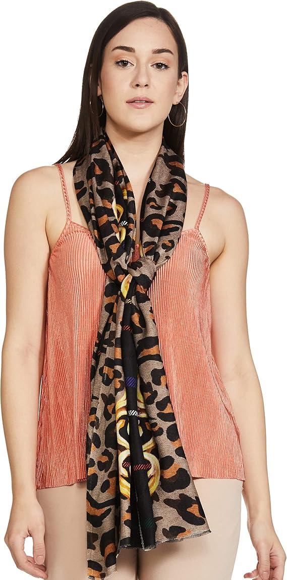 Pashtush Womens Extra Soft, Printed Bamboo Scarf