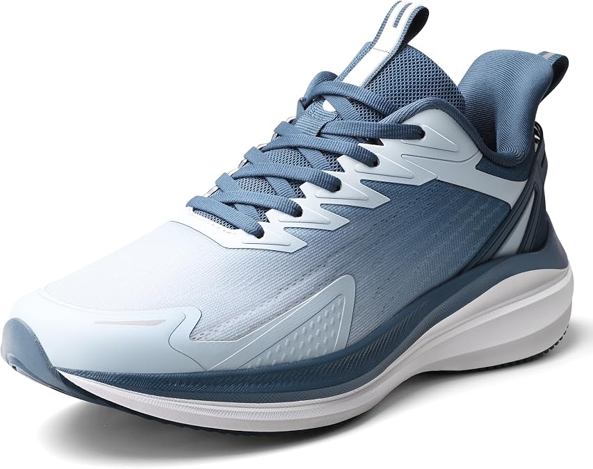Men's Road Running Shoes Lightweight Cushioning Athletic Walking Sneakers - Comfortable Non Slip Jogging Outdoor Gym Workout Tennis Shoes Active5K