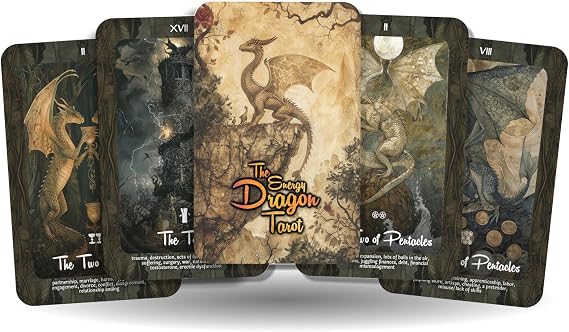 IBIZA TAROT The Energy Dragon Deck 78 Tarot Cards with Guidebook | 78 Cards, Fortune Telling, Divination Tools