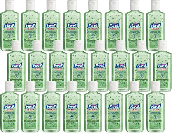 Purell Hand Sanitizer Soothing Gel Travel Size Bottle 24ct x 4fl oz-9631-24