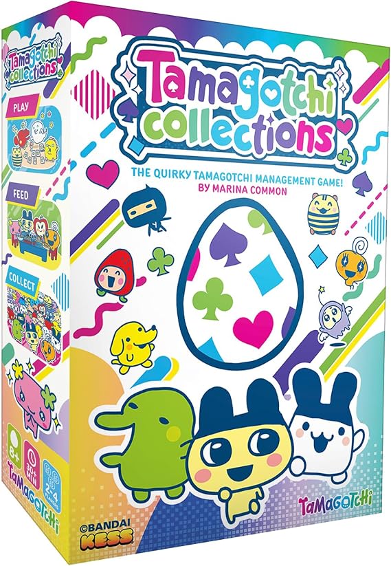 KESS: Tamagotchi Collections - The Quirky Pet Management Game: Feed, Play, Care for Your Friends, Roll Dice & Take Actions, Family Age 8+, 2-4 Player