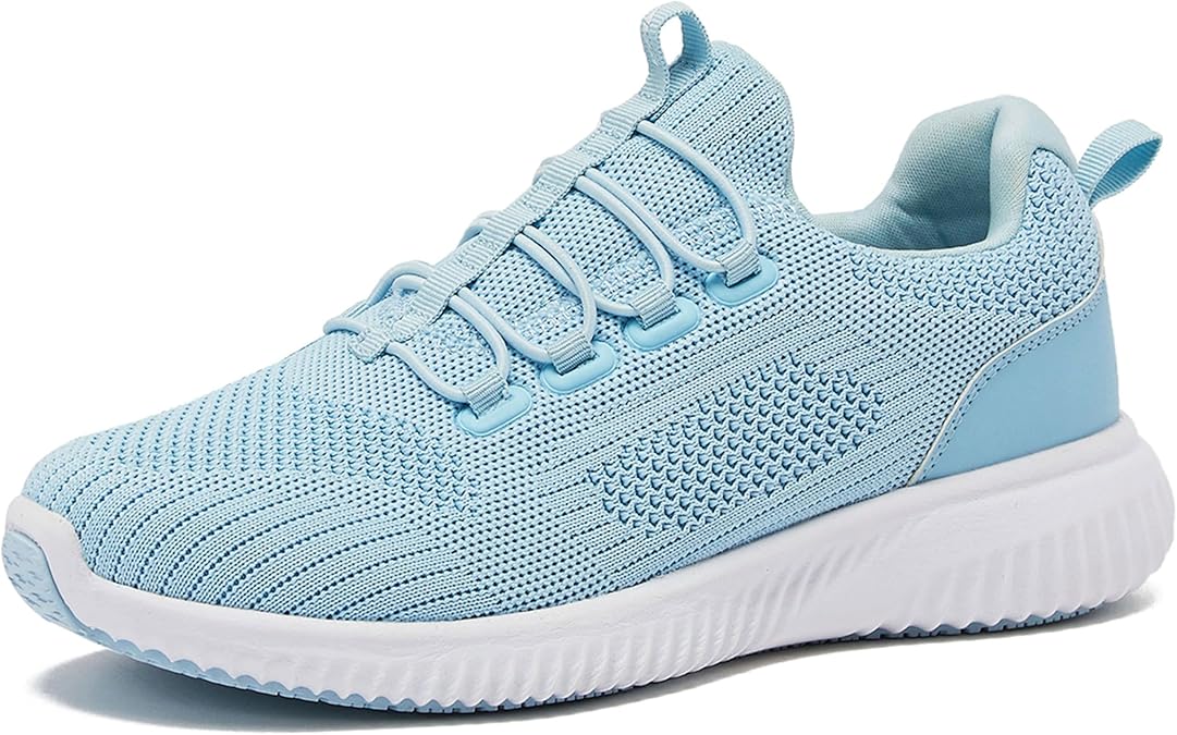 Avia Air Slip On Shoes for Women - Casual Comfortable Athletic Tennis Walking Sneakers for Women with Memory Foam - Sizes 6 to 12, Medium & Wide Width - Black, Grey with Pink, Aqua Blue & White