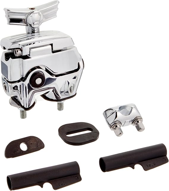 Ludwig LAPAM1 Atlas Single Mount Bracket Drum Set Mounting Hardware, Silver,Black