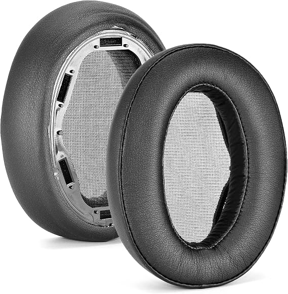 Defean Black Earpads for Sony WH-H910N h.Ear on 3 Headphone | Softer Leather,High-Density Noise Cancelling Foam Replacement Ear Cushion Cover