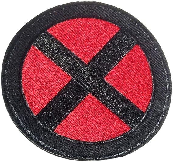 X-Men Red and Black Logo 3 1/2" Diameter Embroidered Patch