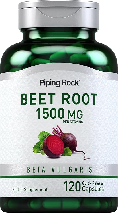Piping Rock Beet Root Capsules | 1500 mg | 120 Pills