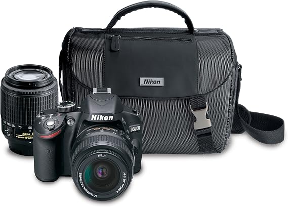 Nikon D3200 24.2 MP CMOS Digital SLR Camera with 18-55mm VR and 55-200mm Non-VR DX Zoom Lenses Bundle