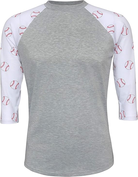 ILTEX Baseball Softball Raglan Tshirt Jersey Kids & Adult Unisex Mom Sports Athletic