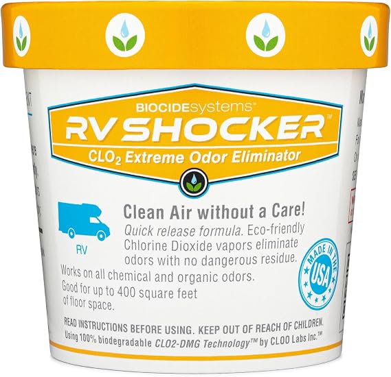 Biocide Systems RV Shocker Interior Odor Eliminator for Travel Trailers