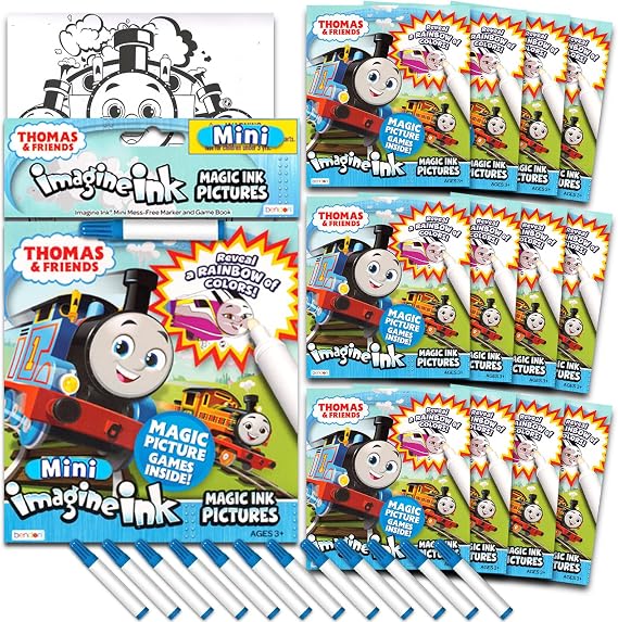Thomas the Train Imagine Ink Magic Coloring Party Favors 12 Pk Bundle
