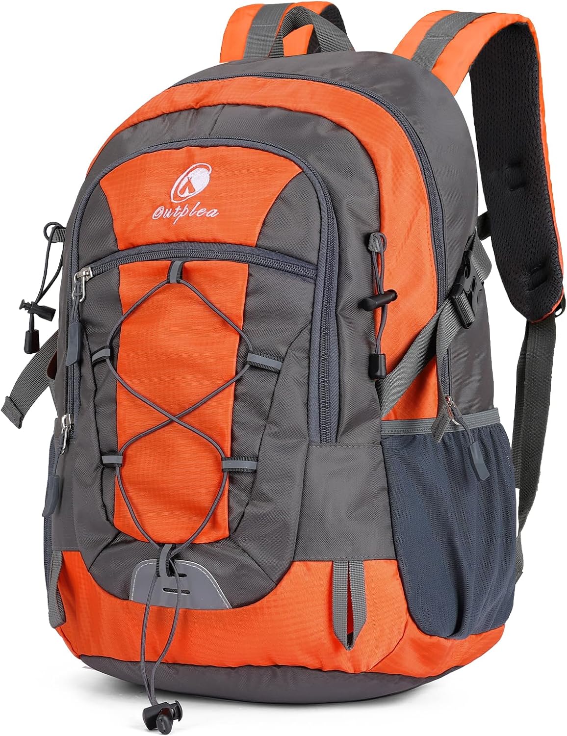 Small Hiking Backpack, 25L Lightweight Travel Rucksack Women Men, Casual Daypack for Outdoor Sports Trekking Camping, Orange