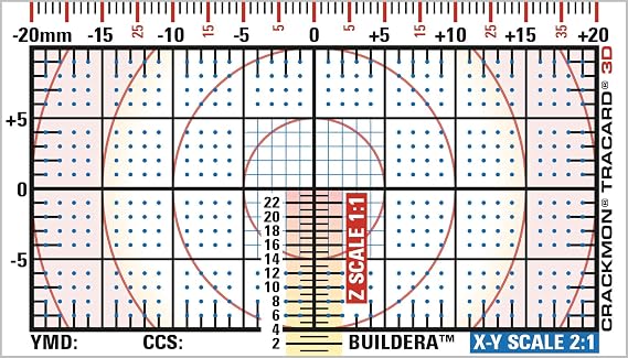 CRACKMON TRACARD 3D StarterPak (12-Pack with Case) for Documenting and Trending Structural Cracks in Building Foundations (Crack Monitors Sold Separately)