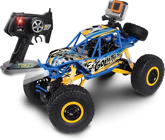 NKOK Mean Machines Goliath RC Rock Crawler, 1:10 Scale, 19-Inch 4WD Truck