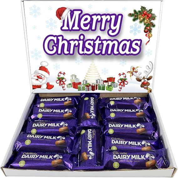 Christmas Chocolate Gift - Letterbox Gift Bouquet Hamper Box (Compatible with CADBURY DAIRY MILK)