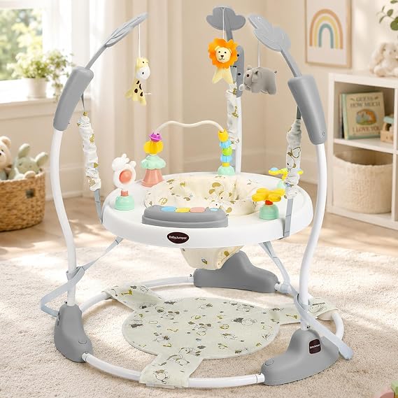TODEFULL Baby Activity Center, 3-in-1 Baby Jumper Activity Play Center