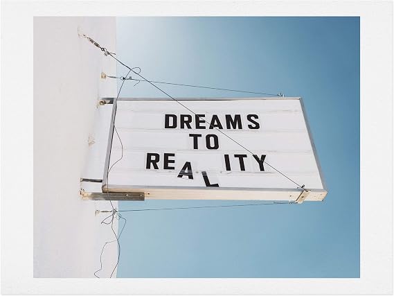 Deny Designs Bethany Young Dreams to Reality アートプリント、40.64cm x 50.8 cm、ブルー