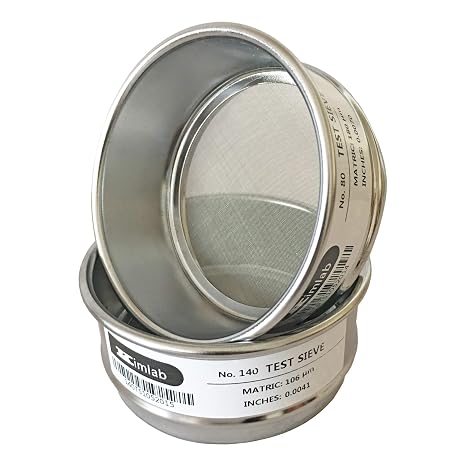 Economy Test Sieve #325 / 45m Opening,Diameter 10cm,Test Sieve,SS Wire Cloth,Chroming Frame Sieve