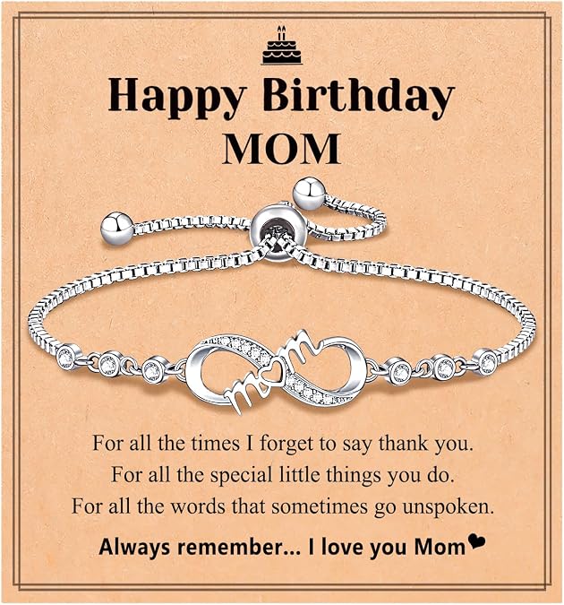 UNGENT THEM Infinity Love Bracelets for Women Her Christmas Birthday Gifts