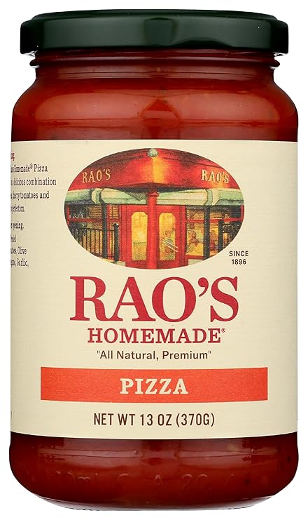 Rao's Homemade Classic Pizza Sauce, 13 oz, Keto Friendly, Tomato Sauce, Premium Quality Tomatoes from Italy and Olive Oil