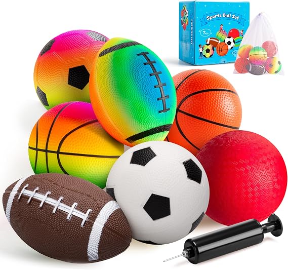 INPODAK Baby Ball for Toddler 1-3 Soft Kids Ball Set Indoor Outoor Baby Toy