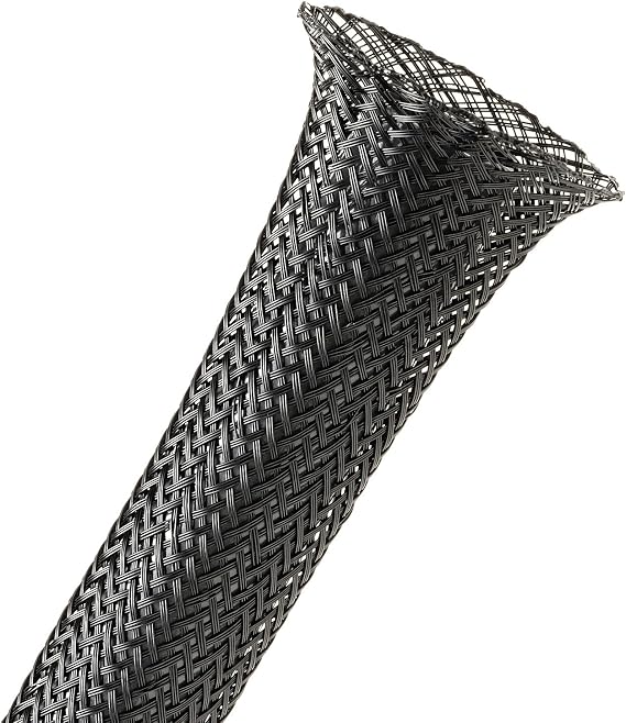 Techflex Flexo PET - 5/8" - Black - 10 ft piece