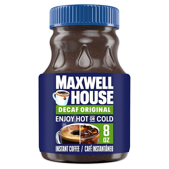 Maxwell House Instant Coffee, Original Roast Decaffeinated, 8 oz Jar