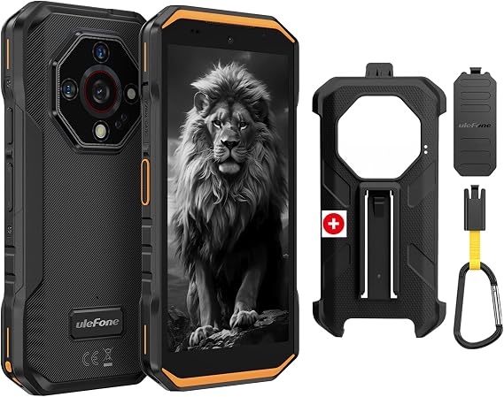 Ulefone Armor X32 Pro 5G Rugged Phone (Orange) + Phone Protective Case