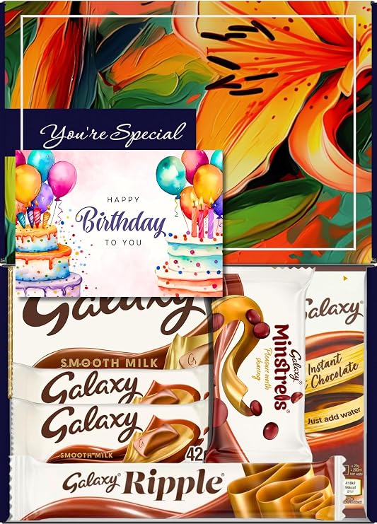 Benerry Chocolate Gift Box Hamper - 6 Treats Birthday Gift - Smooth Sweet Box of Chocolates