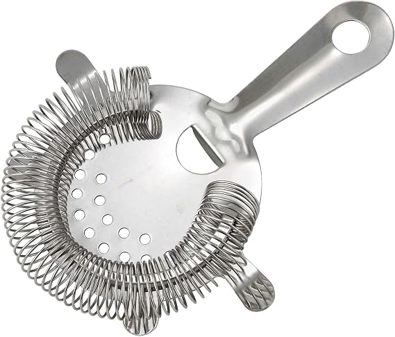 Winco Bar Stainless Steel Strainer, 4 Prongs